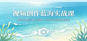 视频创作蓝海实战课:避开内卷红海,打造独一份作品引流接单变现-资源站