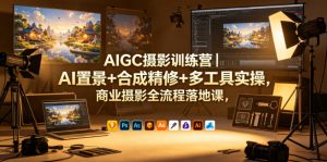 AIGC摄影训练营|AI置景+合成精修+多工具实操,商业摄影全流程落地课-资源站