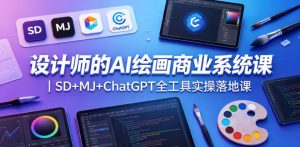 设计师的AI绘画商业系统课｜SD+MJ+ChatGPT全工具实操落地课-资源站