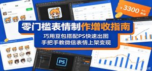 零门槛表情制作增收指南：巧用豆包搭配 PS 快速出图，手把手教微信表情上架变现-资源站
