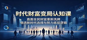 时代财富变局认知课:直面全民财富重新洗牌,悟透新时代选择与努力底层逻辑-资源站