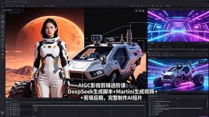 AIGC影视剪辑进阶课:DeepSeek生成脚本+Martini生成视频+剪辑后期,完整制作AI短片-资源站