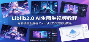 Liblib2.0 AI生图生视频教程：界面模型全解析，ComfyUI工作流落地实操-资源站