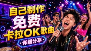 零基础AI制作免费卡拉OK视频教程，从歌曲生成、音轨分离到字幕制作、视频导出，手把手教学-资源站