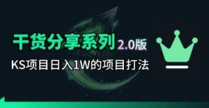 KS项目2.0期-拆本周结1W项目思路，几张图撬动流量群体，真的生猛-资源站