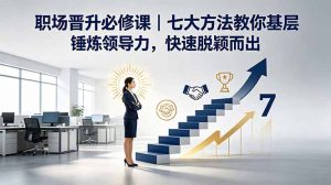 付费文章:职场晋升必修课|七大方法教你基层锤炼领导力,快速脱颖而出-资源站