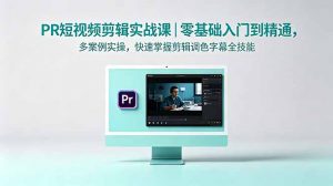 PR短视频剪辑实战课|零基础入门到精通,多案例实操,快速掌握剪辑调色字幕全技能-资源站