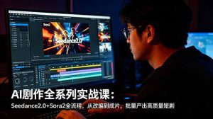 AI剧作全系列实战课：Seedance2.0+Sora2全流程，从改编到成片，批量产出高质量短剧-资源站