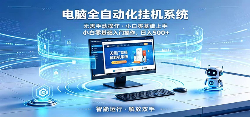 智能广告挂机无需值守，小白上手轻松实现每日增收-资源站
