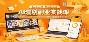 AI漫剧副业实战课:精通Seedance2.0与NanoBanana2零基础复刻爆款实现涨粉变现-资源站