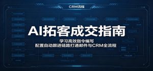 AI拓客成交指南：学习高效指令编写，配置自动跟进链路打通邮件与CRM全流程-资源站