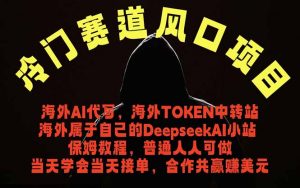 冷门赛道风口项目 海外AI代写!0成本运作完全免费!当天注册当天接单,接单接到手抽筋,无脑…-资源站