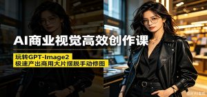 AI商业视觉高效创作课:玩转GPT-Image2,极速产出商用大片摆脱手动修图(更新)-资源站
