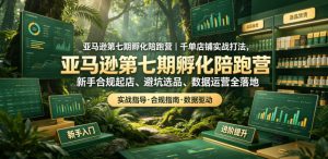 亚马逊第七期孵化陪跑营|千单店铺实战打法,新手合规起店、避坑选品、数据运营全落地-资源站