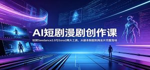 AI短剧漫剧创作课:玩转Seedance2.0与 Sora2两大工具,从剧本制图到商业片完整落地-资源站