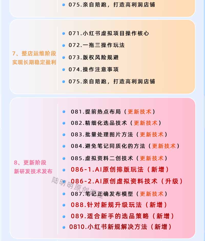 图片[4]-小红书虚拟项目特训班9.0，全面拥抱AI，批量产出原创PPT货源，单品/单店纯利润几万到几十W-资源站