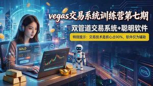 【海外美金AI搬砖】Vegas交易技术+聪明软件, 黄金期货日赚50-1000U, 长期稳定,小白轻松上手-资源站