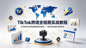 TikTok+独立站跨境基础全套教程,拆解平台盈利逻辑,新手从零跑通变现全流程-资源站