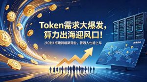 Token需求大爆发,算力出海迎风口!从0到1搭建跨境新商业,普通人也能上车-资源站