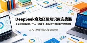DeepSeek高效搭建知识库实战课,全渠道内容采集,个人十倍成长・团队提效,AI赋能工作学习-资源站