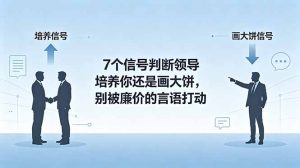 付费文章:7个信号判断领导培养你还是画大饼,别被廉价的言语打动-资源站