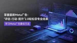 掌握最新的Meta广告,通过“评估-行动-提升”2.0版本轻松获得专业级结果。学习目前学习Meta广告的最佳方法-资源站