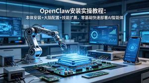 OpenClaw安装实操教程:本体安装+大脑配置+技能扩展,零基础快速部署AI智能体-资源站