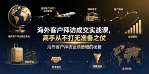 海外客户拜访成交实战课，高手从不打无准备之仗，海外客户拜访业绩倍增的秘籍-资源站