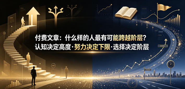 付费文章：什么样的人最有可能跨越阶层？认知决定高度·努力决定下限·选择决定阶层-资源站
