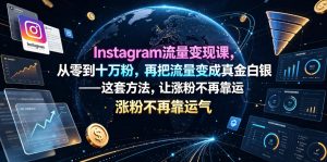 Instagram流量变现课,从零到十万粉,再把流量变成真金白银——这套方法,让涨粉不再靠运气【原创双语字幕】-资源站