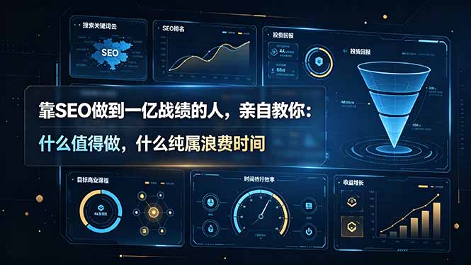 靠SEO做到一亿战绩的人，亲自教你：什么值得做，什么纯属浪费时间【原创双语字幕】-资源站