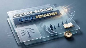 付费文章:给原生家庭比较一般人的几点建议,五条实操建议突破阶层发展困境-资源站