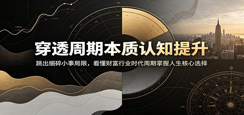 穿透周期本质认知提升：跳出细碎小事局限，看懂财富行业时代周期掌握人生核心选择-资源站