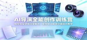 AI导演全能创作训练营:模型底层逻辑深度解析,生图镜头剧本分镜成片教学-资源站