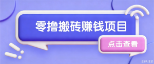 夕夕搬砖项目，零门槛看完就能上手，只需一部手机轻松日收30+-资源站