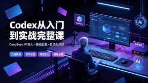 Codex从入门到实战完整课｜充值·安装·接入DeepSeek，记忆·插件·Skill·CLI·MCP全拆解-资源站