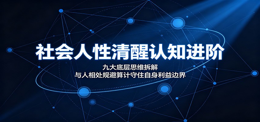 社会人性清醒认知进阶：九大底层思维拆解，与人相处规避算计守住自身利益边界-资源站