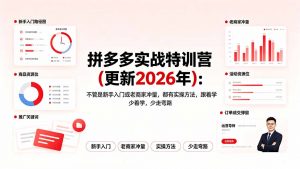 拼多多实战特训营(更新2026年-资源站