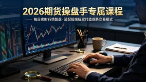 2026期货操盘手专属课程-更新7月11,每日实时行情复盘,适配短线玩家打造成熟交易模式-资源站