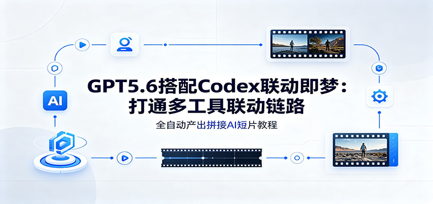 GPT5.6搭配Codex联动即梦：打通多工具联动链路，全自动产出拼接AI短片教程-资源站