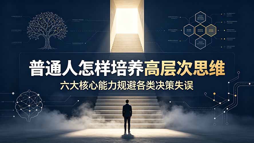 付费文章：普通人怎样培养高层次思维，六大核心能力规避各类决策失误-资源站