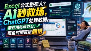 Excel公式愁死人？AI秒救场，ChatGPT处理数据，帮你甩枯燥办公，摸鱼时间直接翻倍【原创双语字幕】-资源站