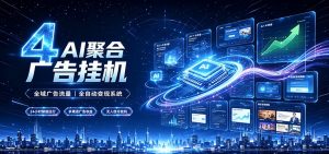 全域广告流量聚合,AI无人挂机稳赚佣金,打造长期稳定被动收入副业-资源站