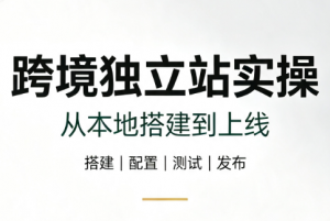 跨境独立站实操：从本地搭建到上线-资源站