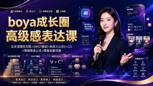 boya成长圈｜内心成长高级表达AI自媒体三合一，消解内耗挖掘天赋，镜头沟通AI指令短视频全流程教学-资源站