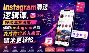 Instagram算法逻辑课,按这套方法做,你的Instagram也能变成稳定收入来源,賺米更轻松【原创双语字幕】-资源站