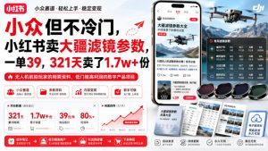 小众但不冷门，小红书卖大疆滤镜参数，一单39，321天卖了1.7w+份-资源站