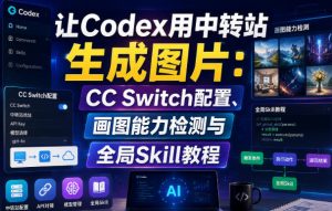 让Codex用中转站生成图片:CC Switch配置、画图能力检测与全局Skill教程-资源站