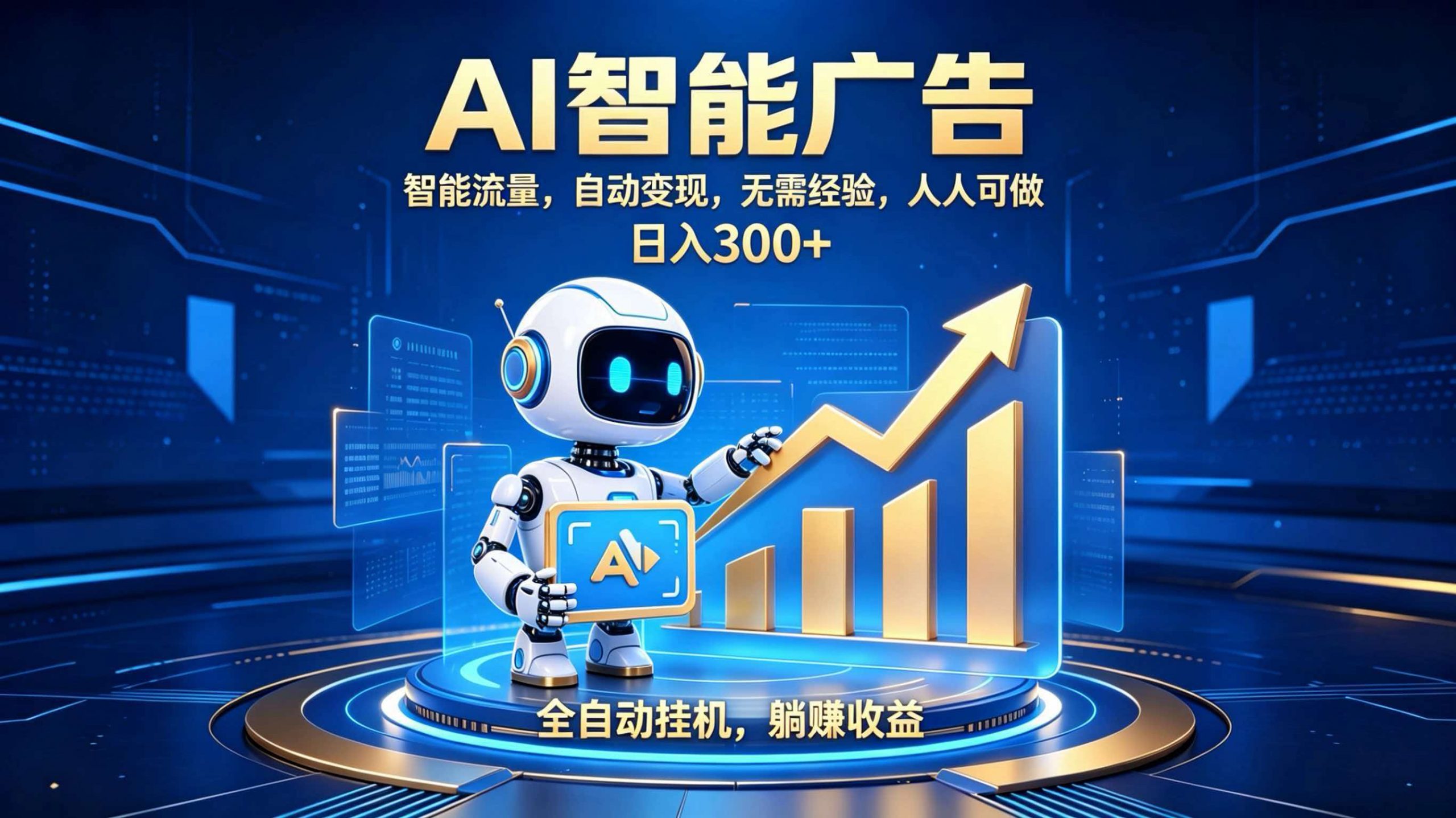 轻资产新赛道，全自动AI广告，打造持续收益-资源站