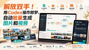 解放双手！用Codex操作即梦，自动批量生成图片和视频-资源站